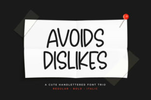 Avoids Dislikes: A Handmade Script Font for Editorial Design