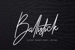 Ballistick: A Signature Script Font for Editorial Design
