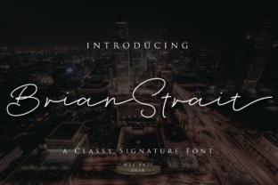 Brian Strait: A Refined Script Typeface for Editorial Design