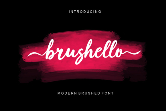 Brushello: A Textured Script Font for Editorial Design