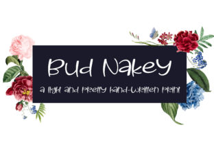 Bud Nakey: A Handwritten Font for Editorial Design