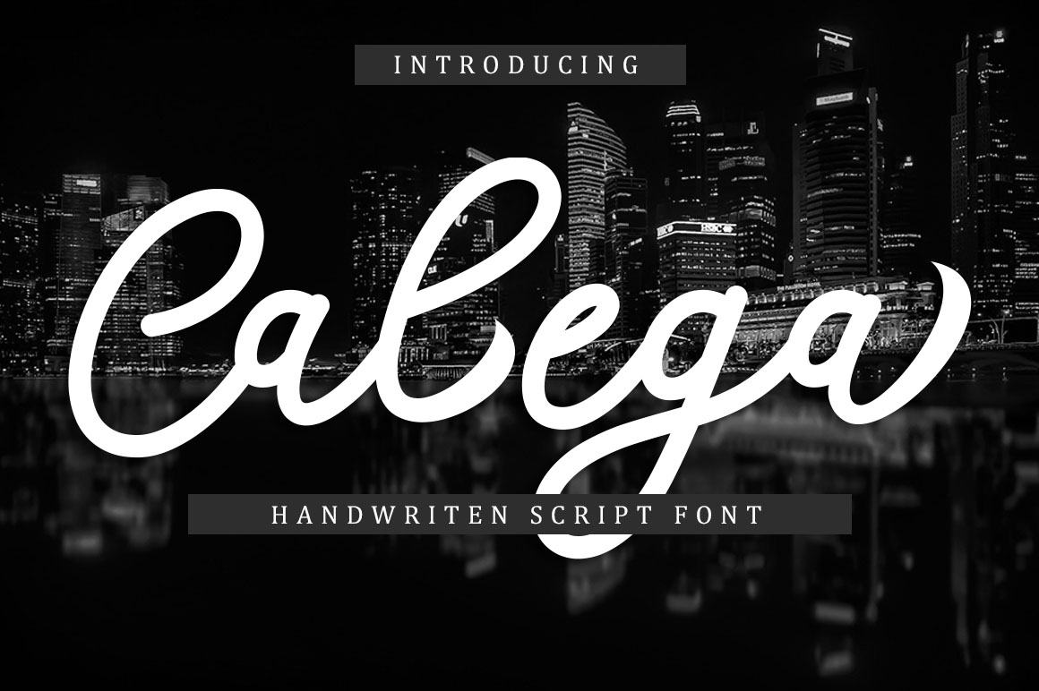 Calega: A Modern Script Font for Digital Design