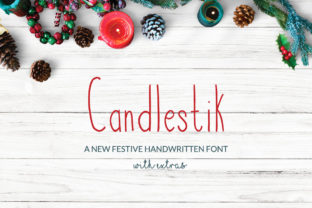 Candlestik: A Handwritten Font for Festive Branding