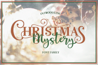 Christmas Mystery Family Font for Branding