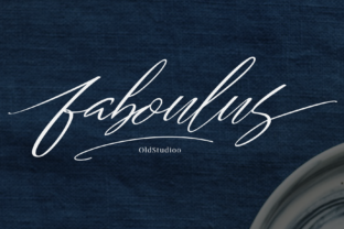 Faboulus: A Modern Script Font for Editorial Design