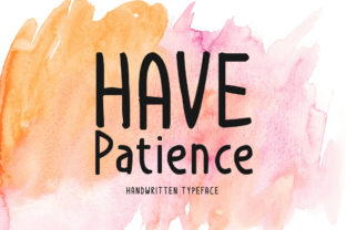 Have Patience: A Handwritten Font for Web Headers