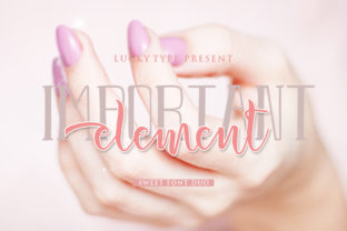 Important Element Font for Elegant Web Design