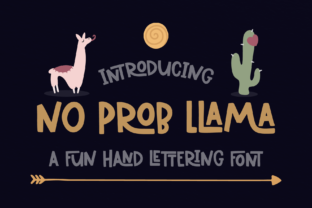 No Prob Llama: A Playful Font for Branding