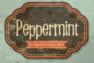 Peppermint: A Textured Script Font for Web Design
