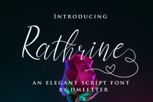 Rathrine: A Refined Script Typeface for Editorial Design