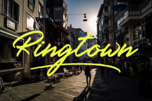 Ringtown Font: A Handwritten Typeface for Editorial Design