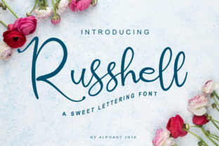 Russhell: A Handwritten Script Font for Editorial Design