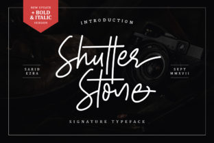 Shutter Stone: A Handwritten Typeface for Branding