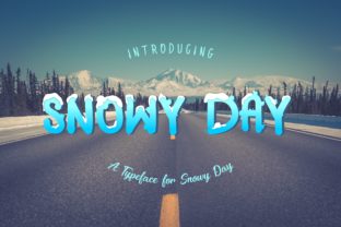 Snowy Day: A Playful Hand-Drawn Typeface for Web Design