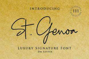 St. Genoa: The Signature Font for Clear Campaigns
