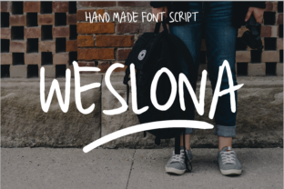 Weslona: A Playful Script Font for Branding